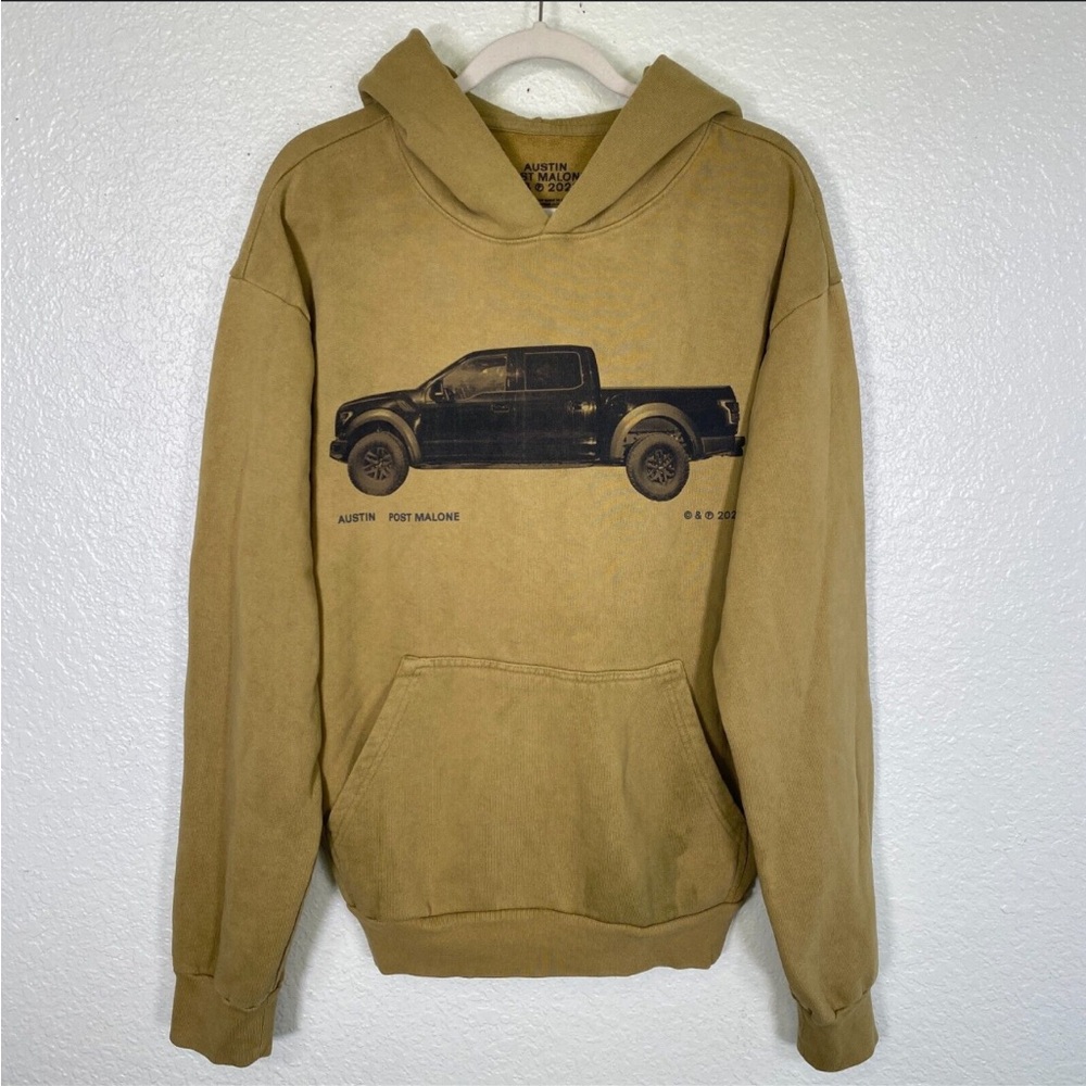 Post Malone Raptor Mens Hoodie 2023 If Yall Werent Here Tour Size Large